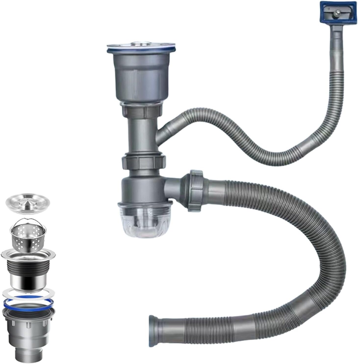 One Sink Kitchen Drainage Kit  – Sink Drain Strainer recenzja i cena