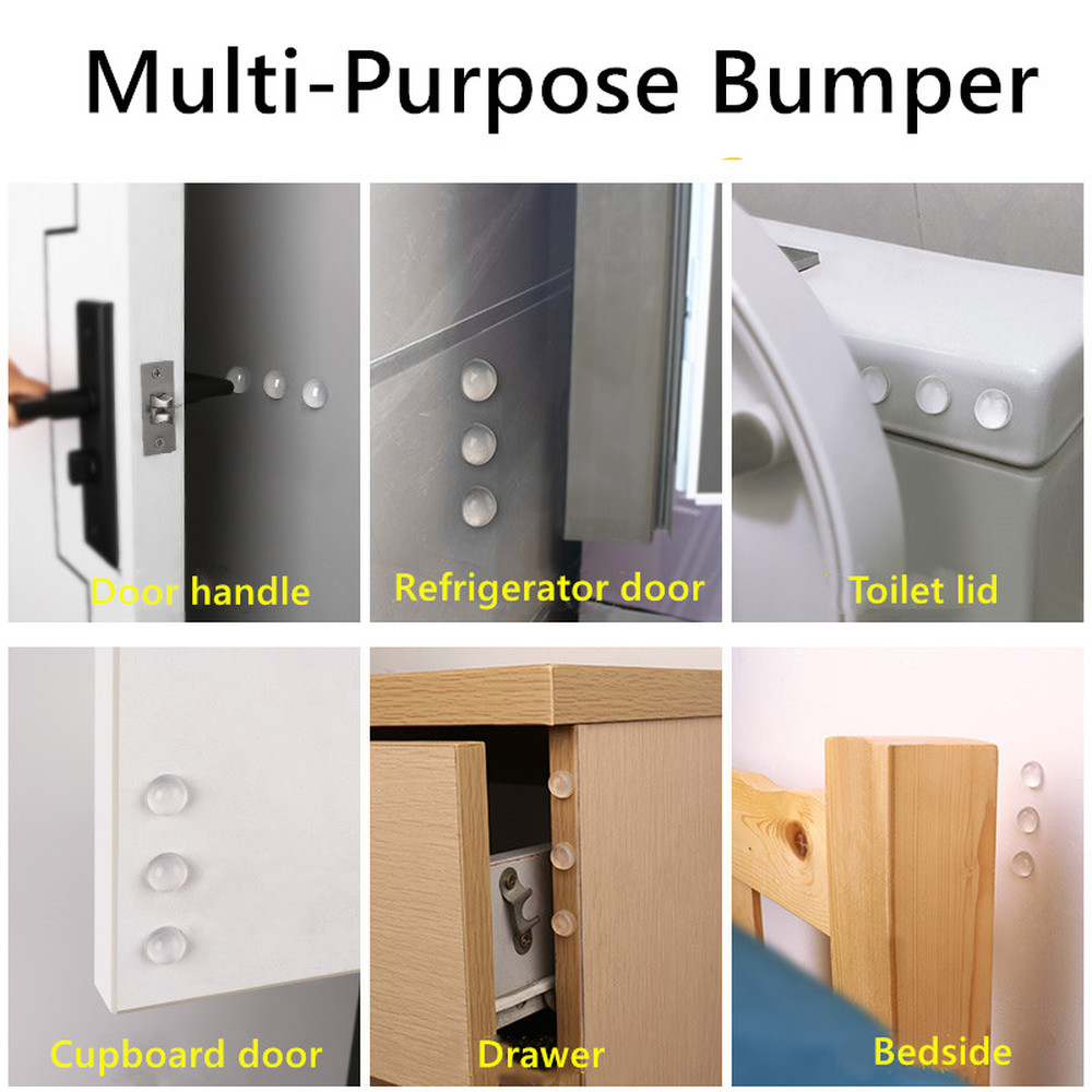 100Pcs Self Adhesive Door Stop – Door Stopper Rubber recenzja i cena