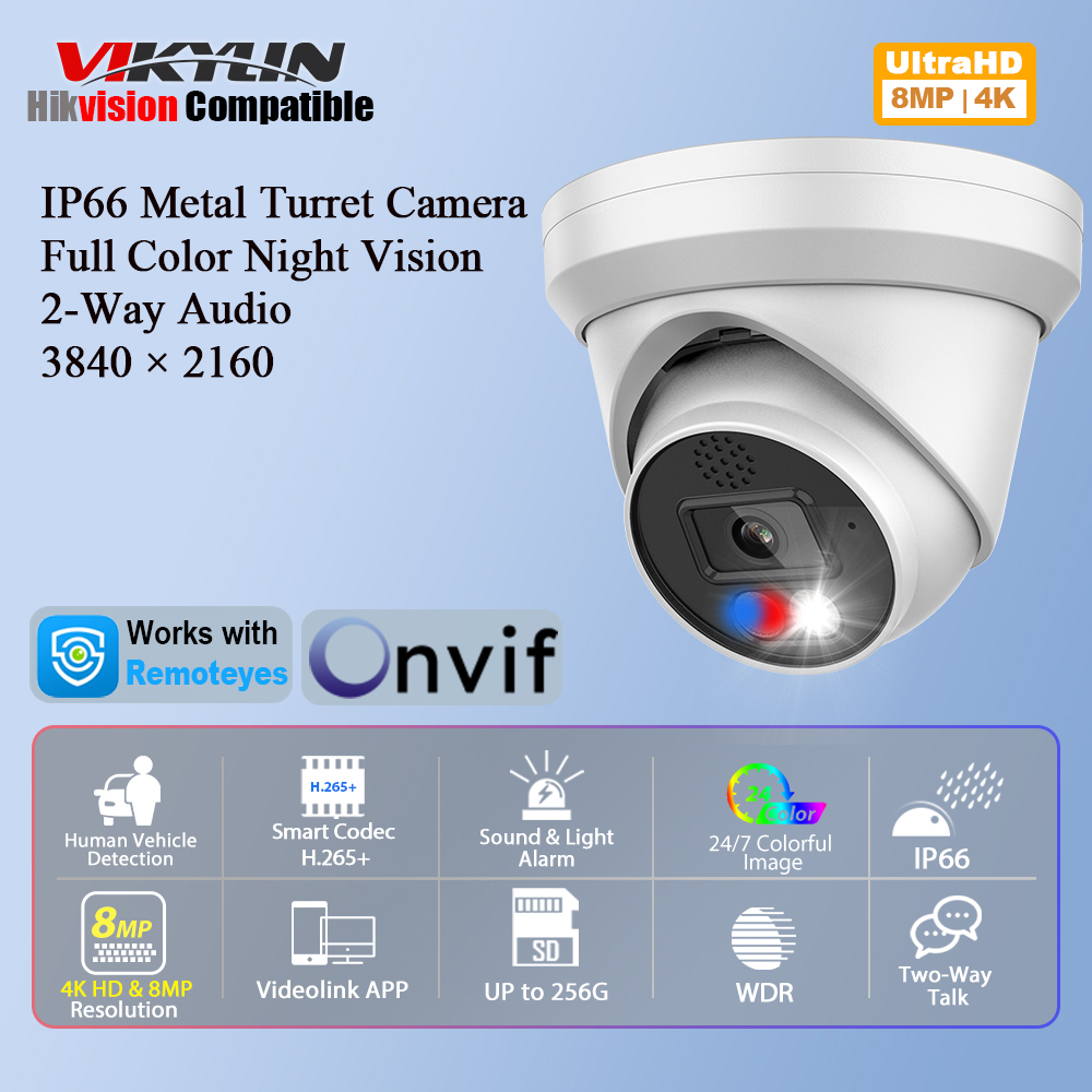 Vikylin 4K 8MP Alarm Full Colo – Home Improvement Noise recenzja i cena