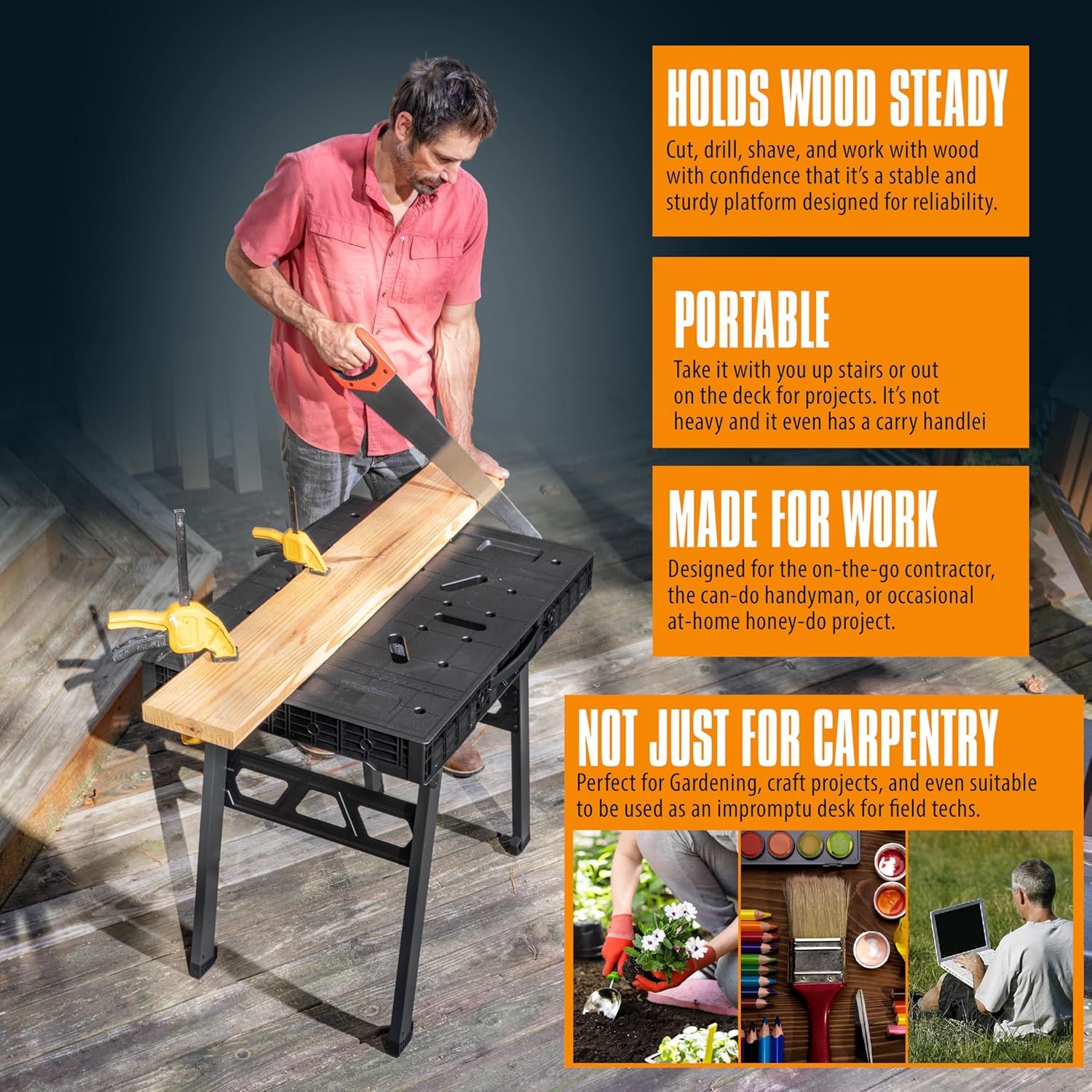 Folding Workbench with 1650 Lb – Home Improvement And Diy recenzja i cena