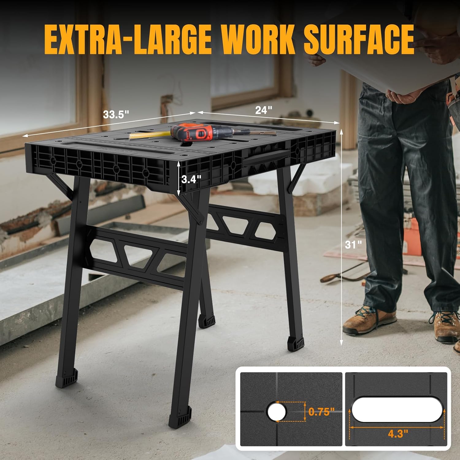 Folding Workbench with 1650 Lb – Home Improvement And Diy recenzja i cena