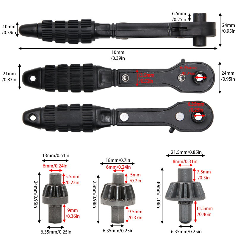 Black H-Shaped Drill Chuck Rat – Home Improvement Services recenzja i cena
