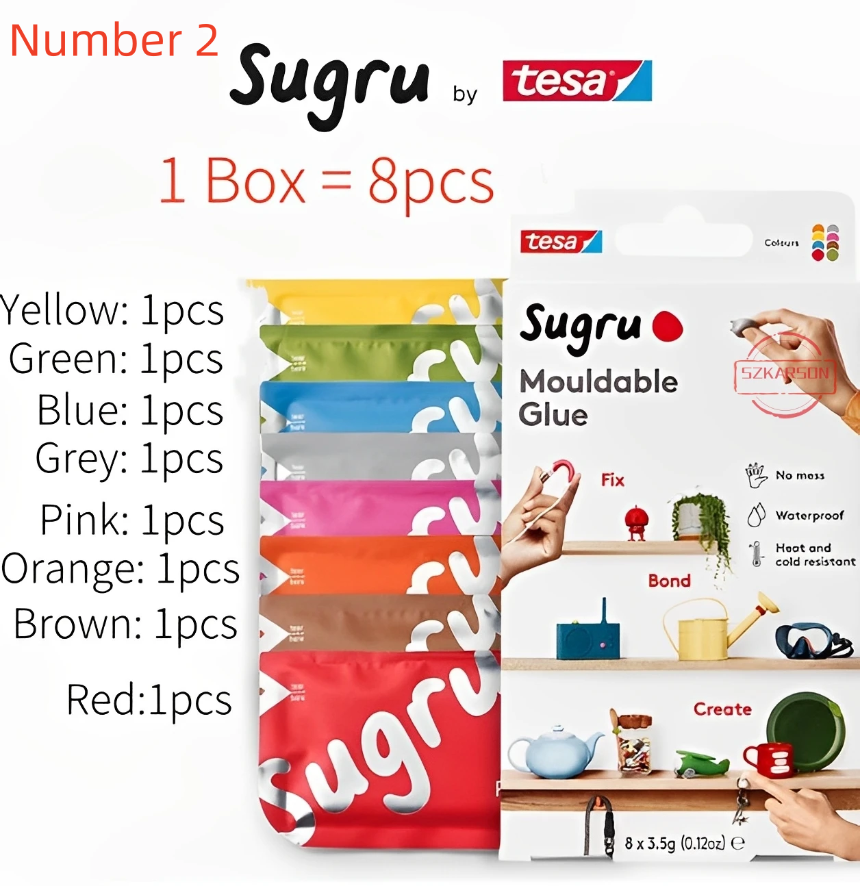 1 box=8 pcs Tesa Sugru Mouldab – Home Improvement And Diy recenzja i cena