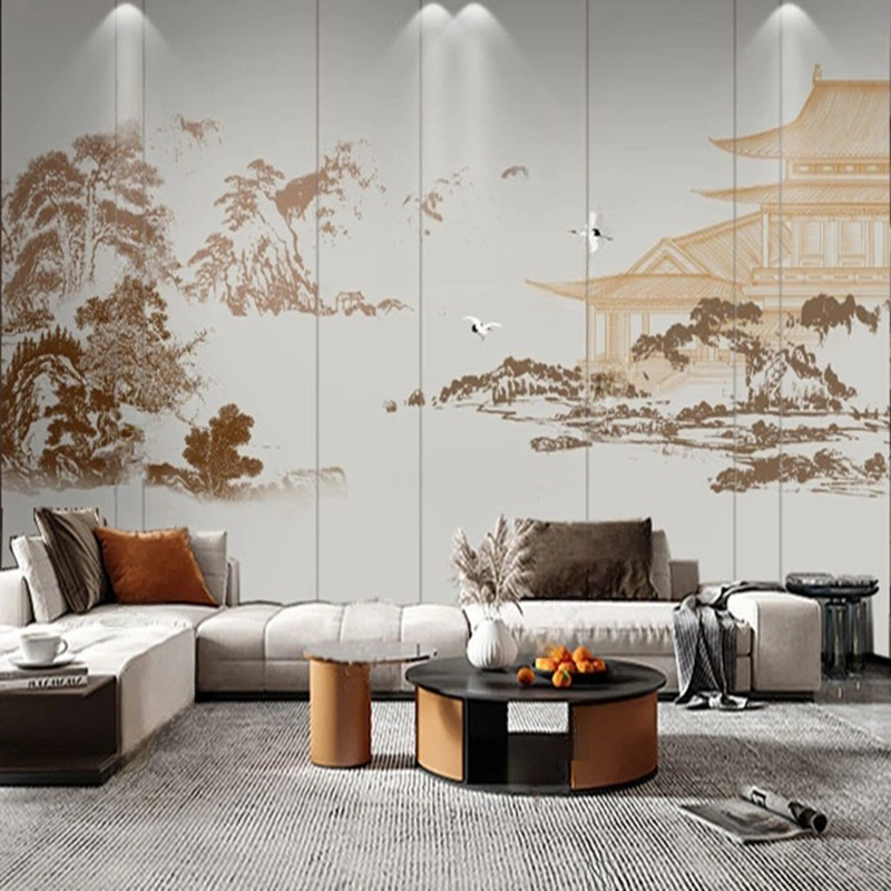 Custom Chinese Abstract Ink La – Home Improvement Background recenzja i cena