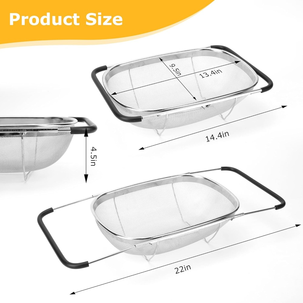 Over the Sink Colander Straine – Sink Drain Strainer recenzja i cena