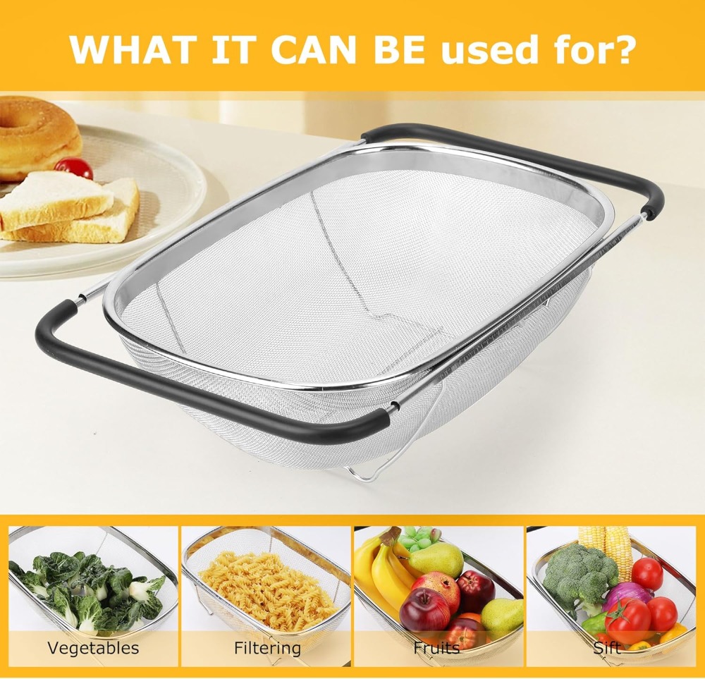 Over the Sink Colander Straine – Sink Drain Strainer recenzja i cena