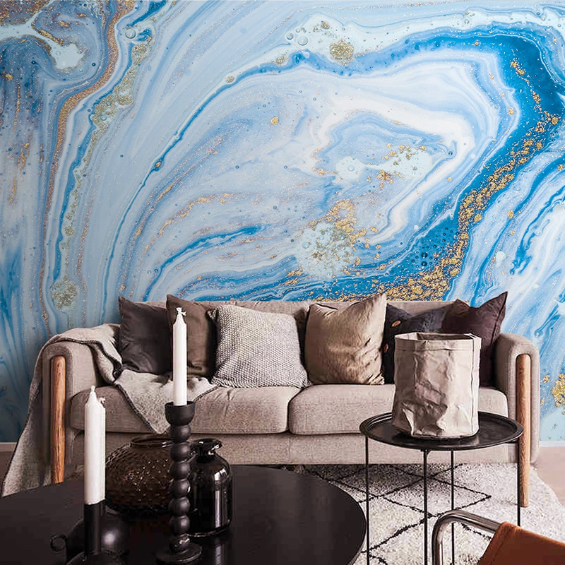 Custom Large Murals Blue Marbl – Home Improvement Background recenzja i cena