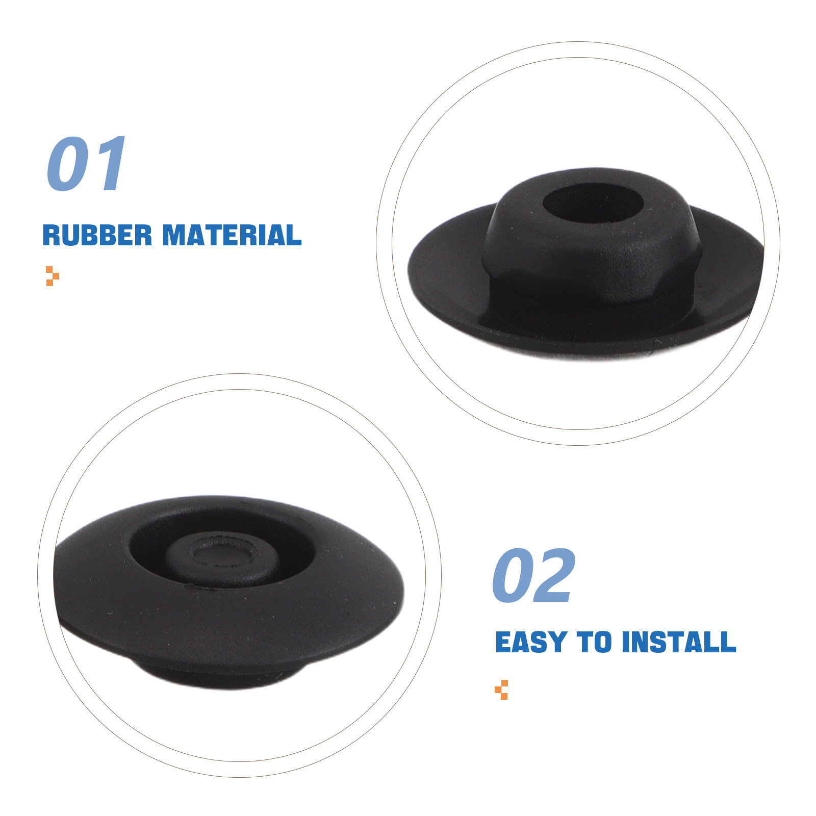 24Pcs Rubber Hole Plugs Automo – Door Stopper Rubber recenzja i cena