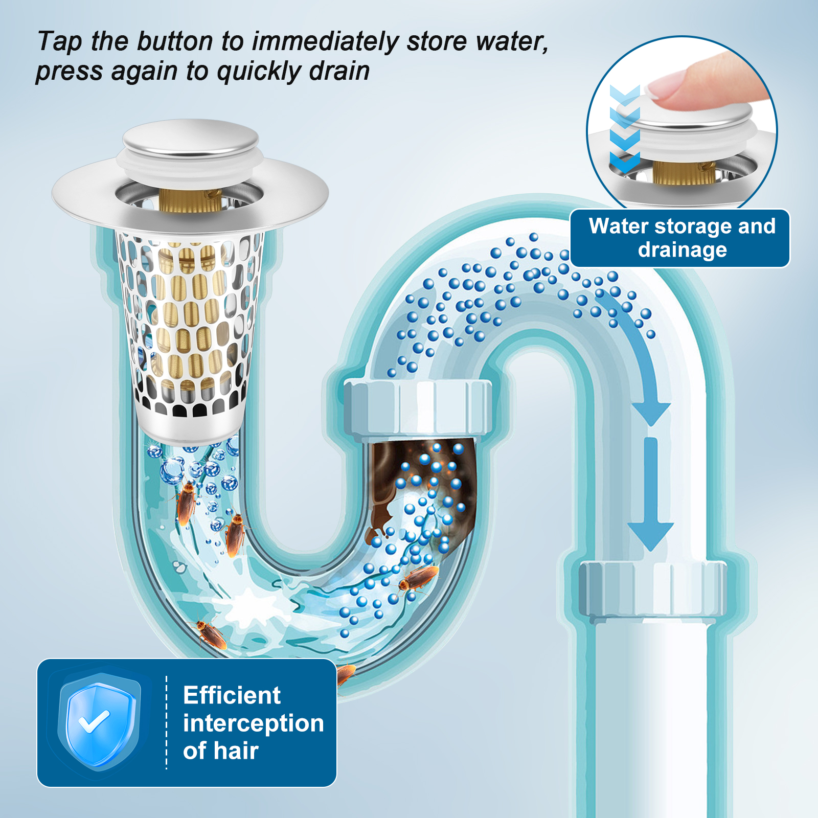 2/4Pc Pop Up Sink Drain Strain – Sink Drain Strainer recenzja i cena