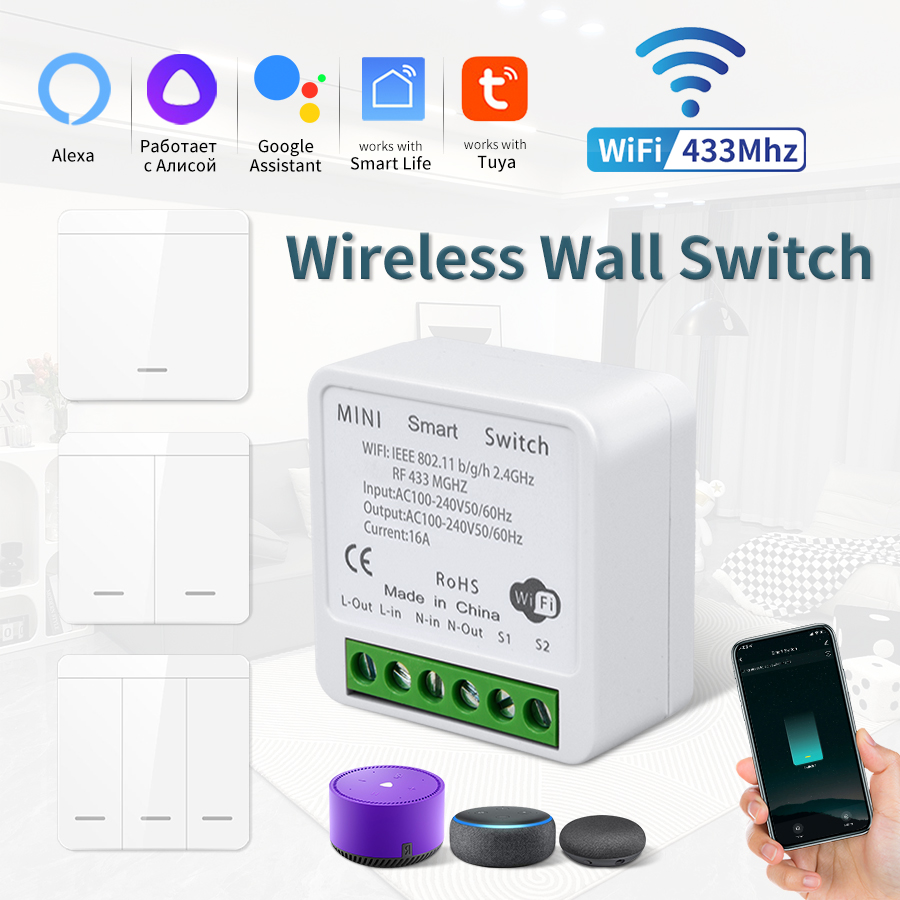 16A Tuya WiFi DIY Smart Switch – Home Improvement And Diy recenzja i cena