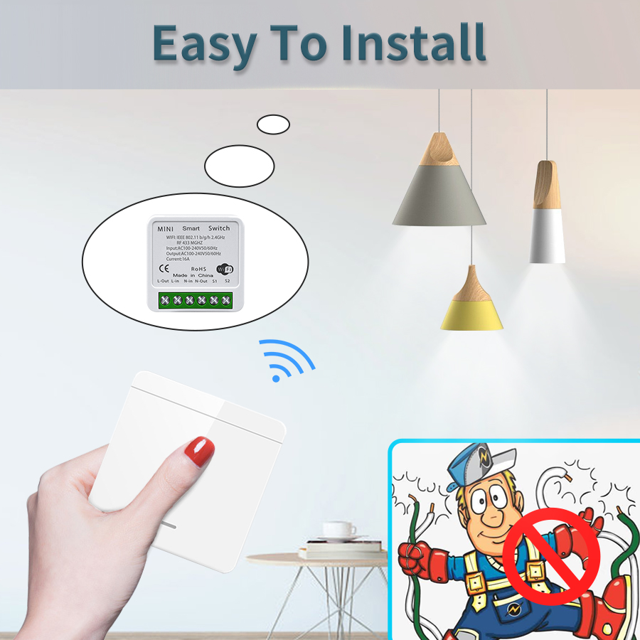 16A Tuya WiFi DIY Smart Switch – Home Improvement And Diy recenzja i cena