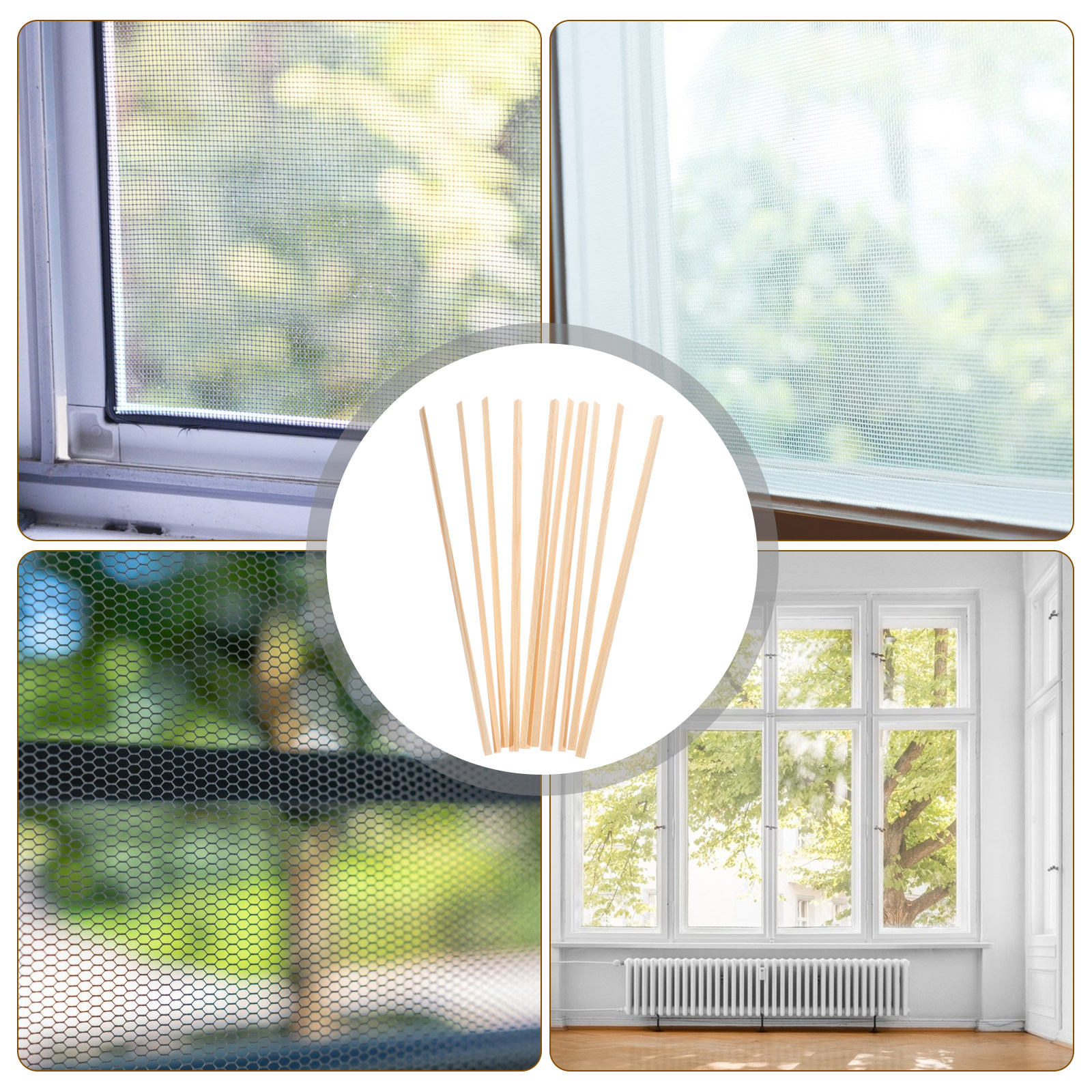 10Pcs Wooden Window Decorative – Home Improvement And Diy recenzja i cena
