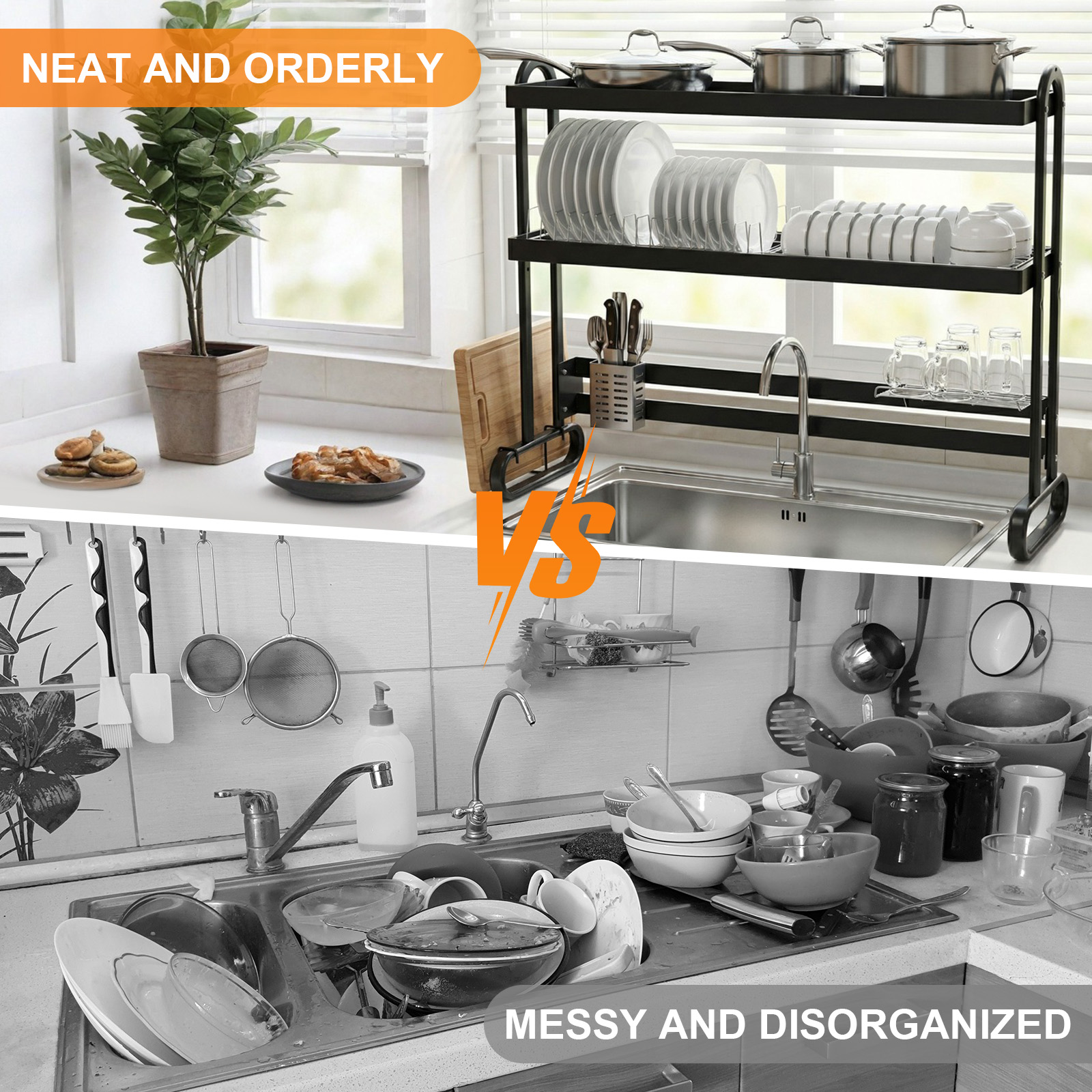 Over Sink Dish Drying Rack wit – Sink Drain Strainer recenzja i cena