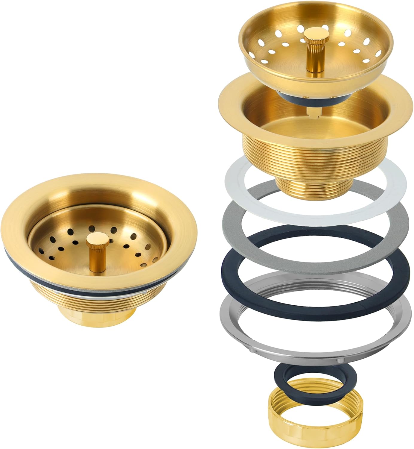Kitchen Sink Drain Assembly, S – Sink Drain Strainer recenzja i cena